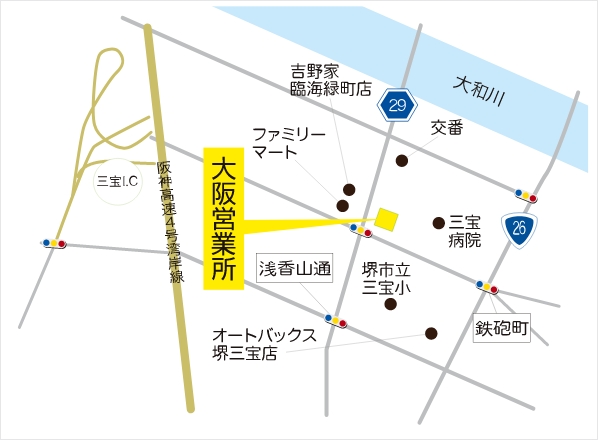 大阪営業所マップ