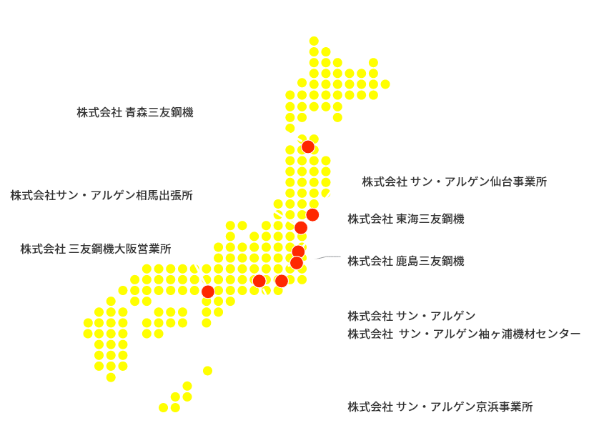 レンタル事業マップ